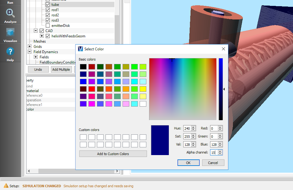Select Color Dialogs Windows and Linux