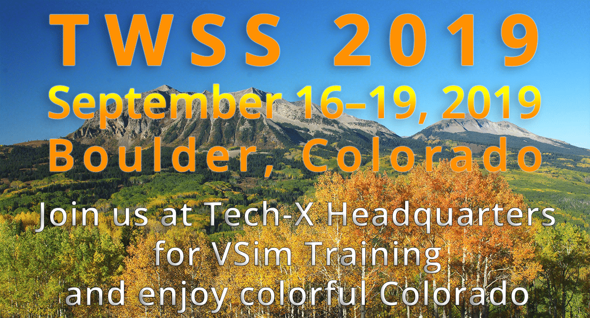 TechX 2019 Worldwide Simulation Summit Agenda TWSS2019 TechX